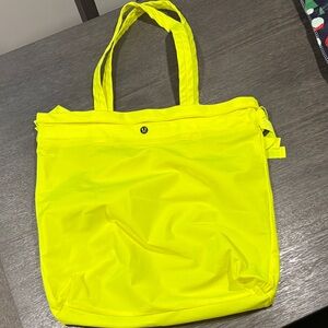 Bright Yellow Lululemon Tote Bag
